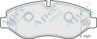 APEC BRAKING pad1597 -  Комплект тормозных колодок, дисковый тормоз